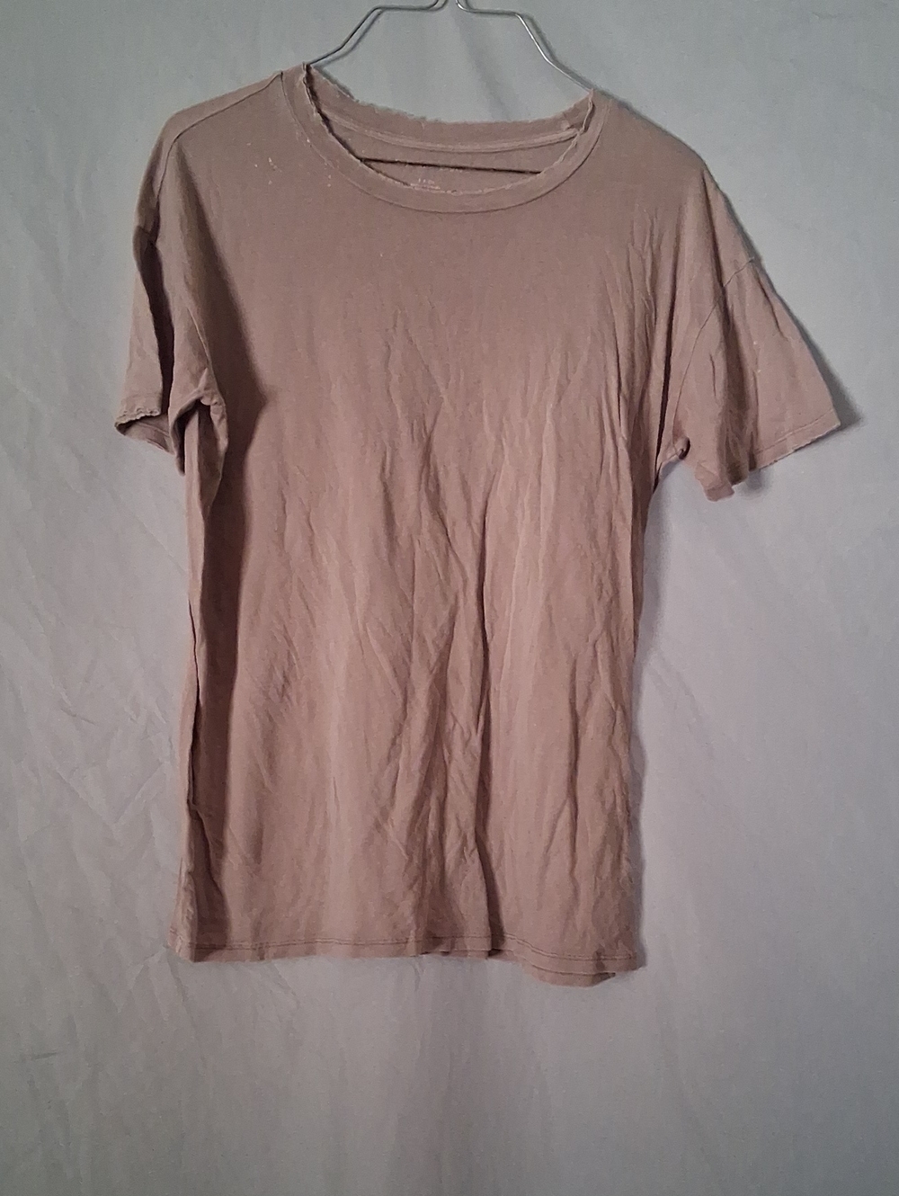 American Eagle Women's Short Sleeve Comfy T-Shirt - Taupe Size S